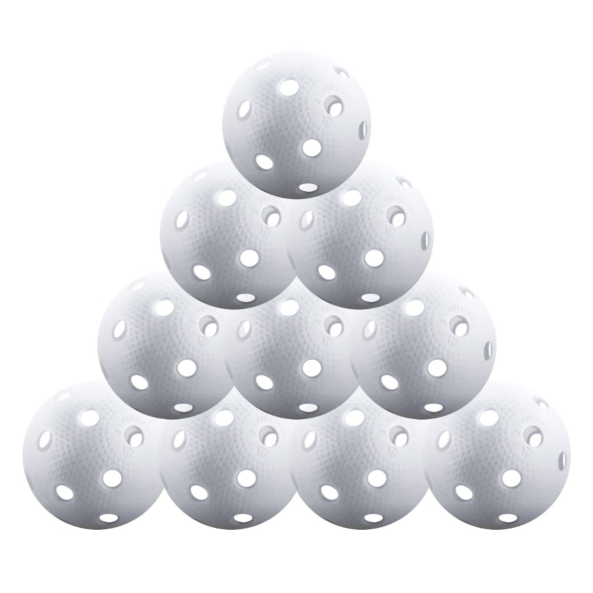 Exel White Floorballs - pack of 10