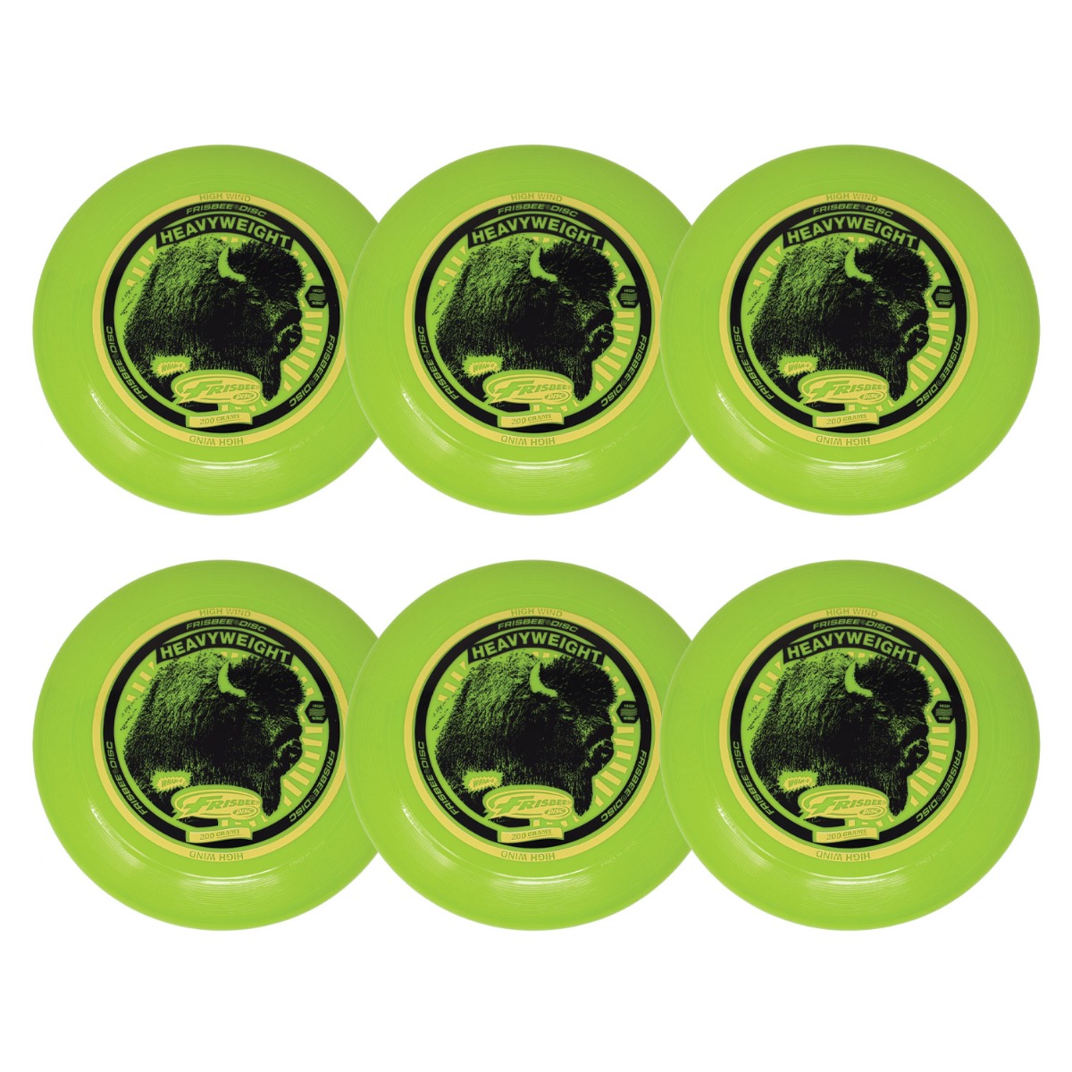 Whamo 200 Gram heavyweight Disc - pk of 6