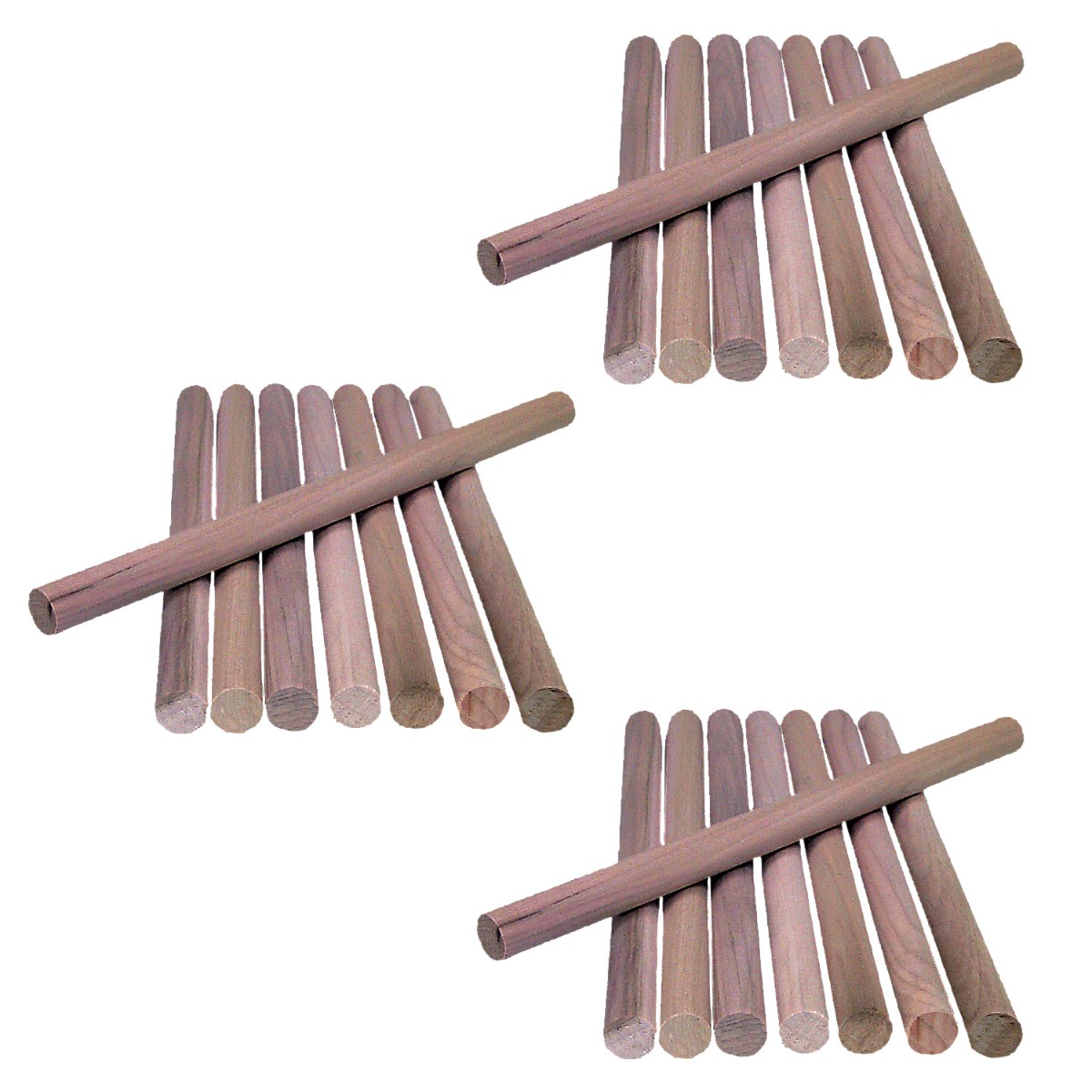Rhythm Sticks (Unpainted), Set of 24