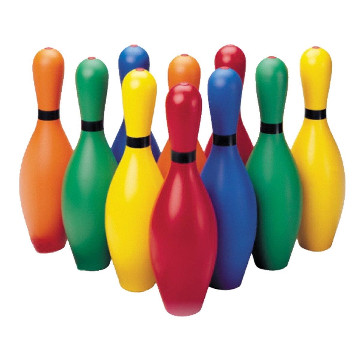Rainbow Set of Weighted Bowling Pins