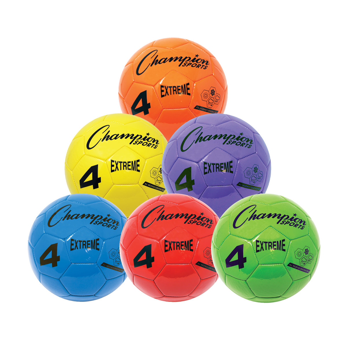 Champion Sports Extreme Balls 6 Color Sets
