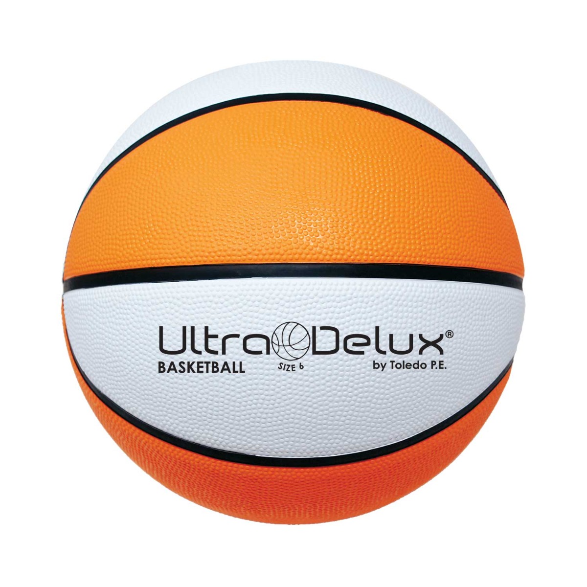 Ultra Delux Intermediate Rubber Basketball-Orange