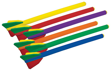 P.E. Foam Javelin 6-Colorz Set