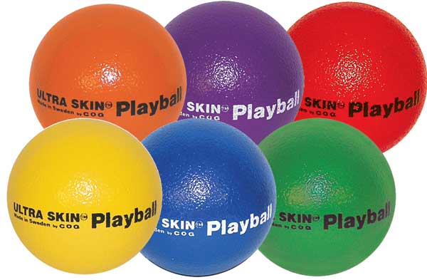 Ultra Skin Playball-6.5"  Latex Free  6-Colorz Set