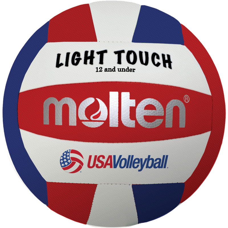 Molten Light Touch Volleyball (Red/White/Blue)