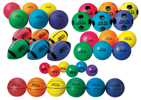 Sup-R-Safe Sport Balls  6-Colorz Sets