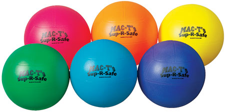 Sup-R-Safe 7" Volleyballs  6-Colorz Set