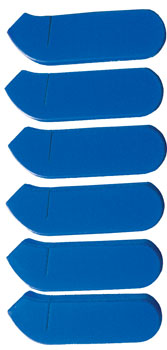 Blue Foam Blade Covers-Set of 6