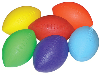Soft Touch 9" Foamed Vinyl Footballs