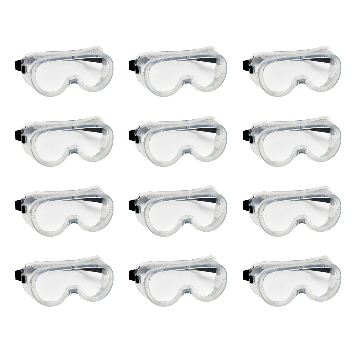 Set of 12 Safety Goggles