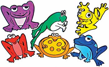 Poly Frogs Spot Markers  6-Colorz Set