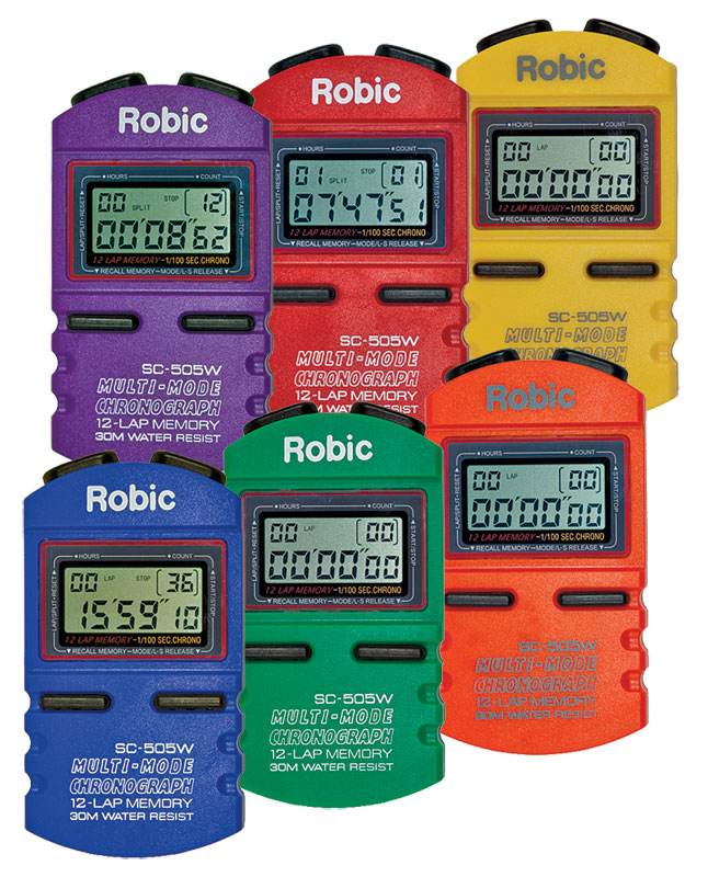 Robic SC505W Split Timers  6-Colorz Set