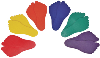 Feet Marker Poly Spots 6-Colorz Set