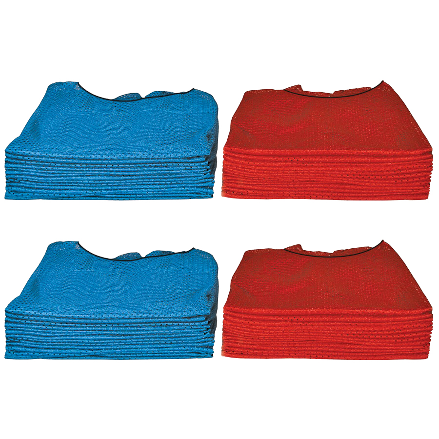 Deluxe Mesh Vest 48-Pack (blue & red)
