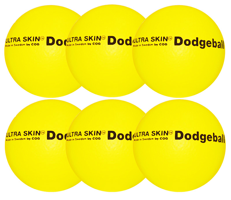 Neon Yellow Ultra Skin™ Latex Free Dodgeball Pack/6