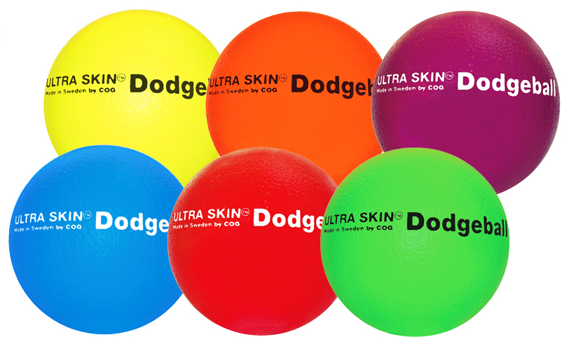 Ultra Skin 6 1/4" Latex Free Foam Dodgeball - Neon Colorz