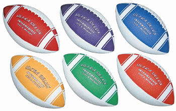 Ultra Delux Intermediate Rubber Footballs 6-Colorz Set