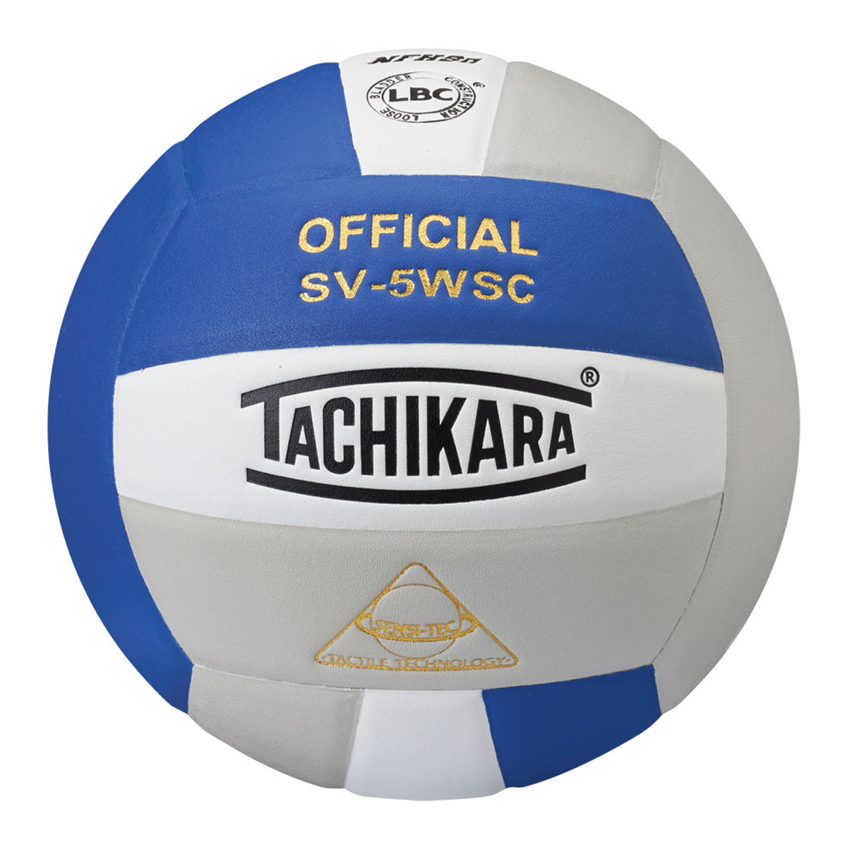 Tachikara SV5WSC Composite Volleyball-Royal, White & Silver