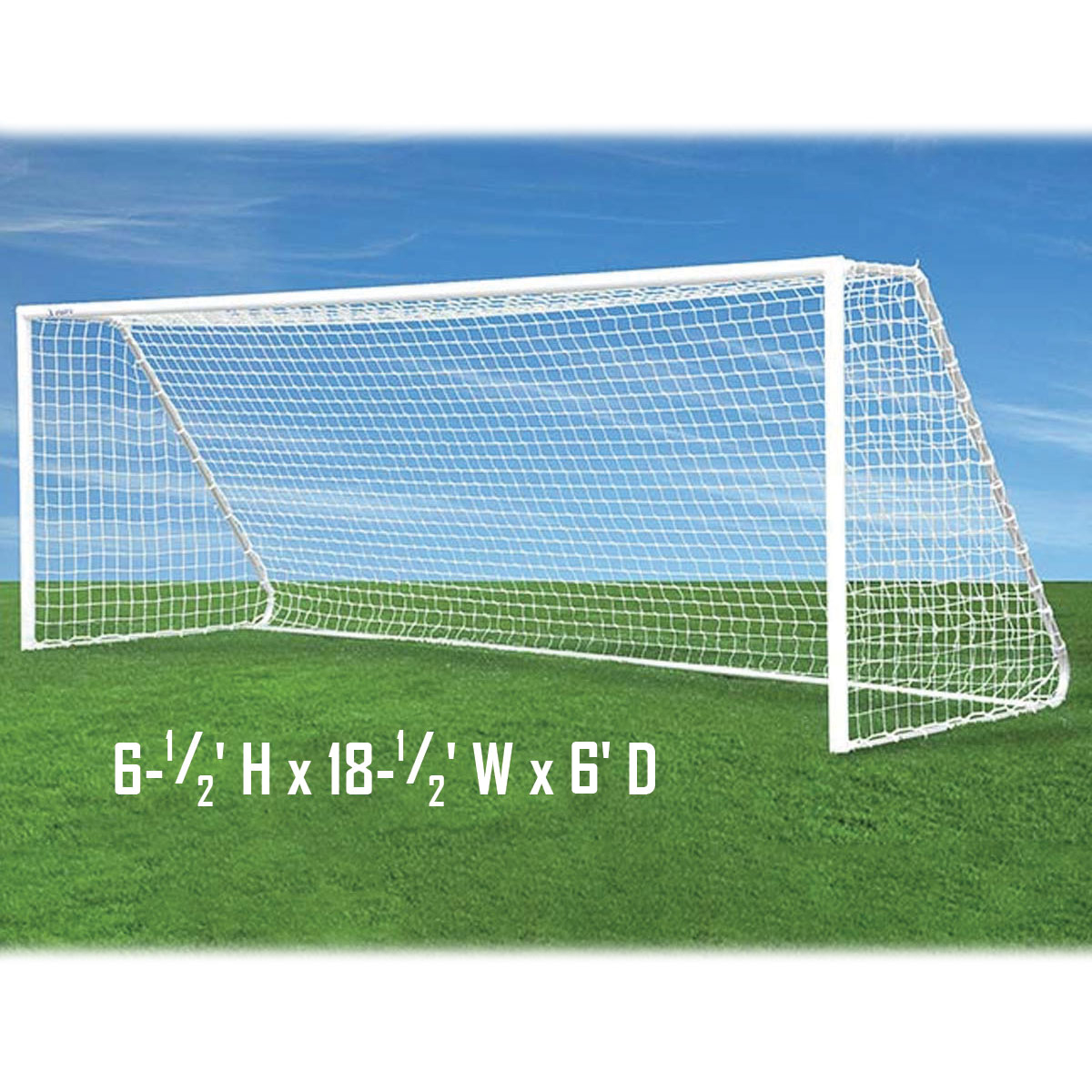 Pair of Soccer Nets for Jaypro Ultra-Light Classic Goals - 18-1/2' wide