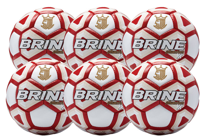 Brine Phantom X PU Soccer Ball 6-Packs