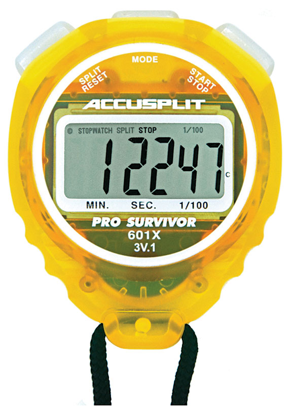 Accusplit Cumulative Split Magnum XL Display Stopwatches - Lemon