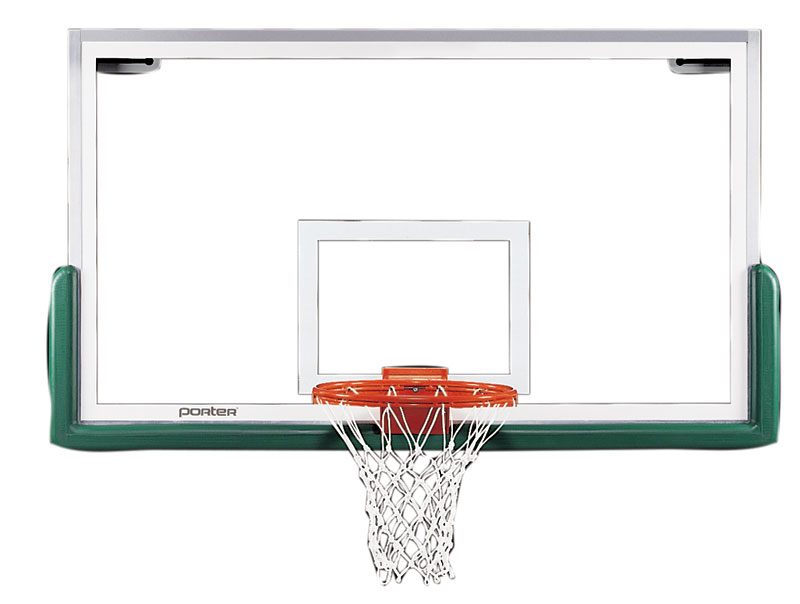 Porter Center-Strut Rectangular Glass Backboard Package
