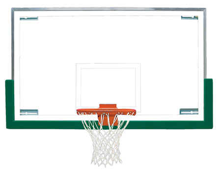 Bison Short Glass Basketball Backboard