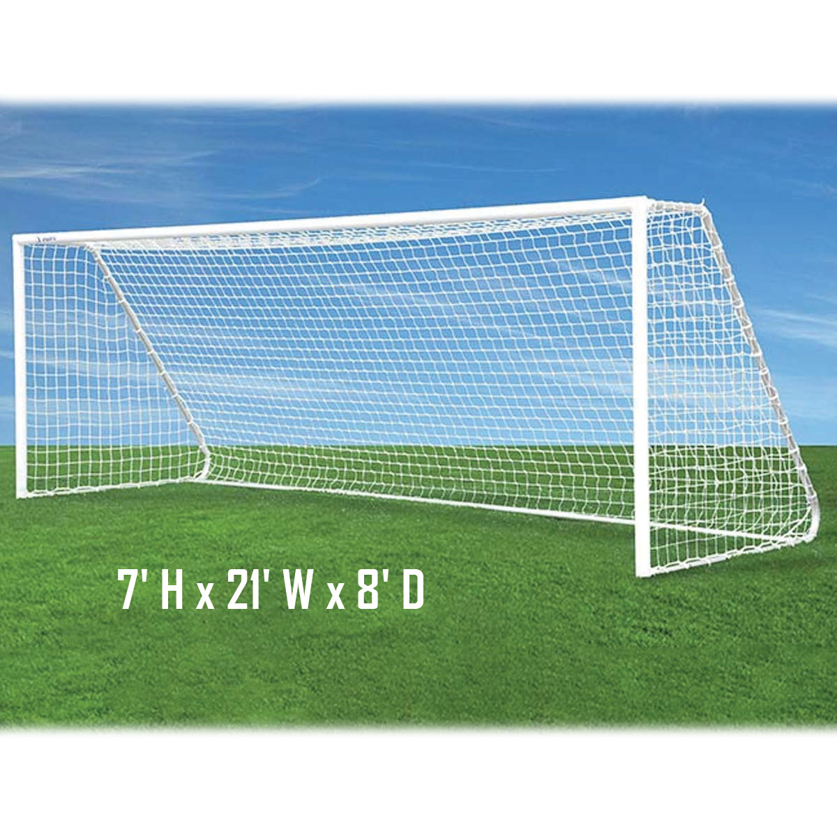 Pair of Soccer Nets for Jaypro Ultra-Light Classic Goals - 21' wide