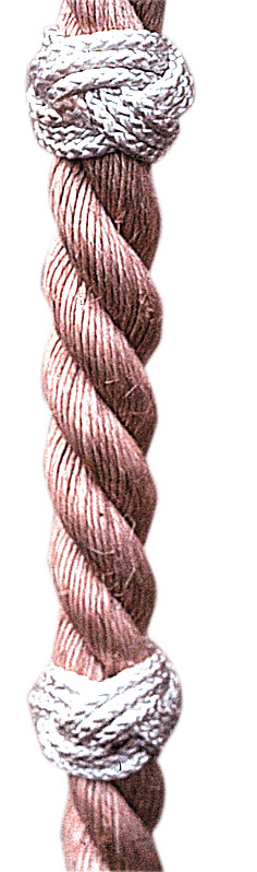 22' Synthetic Climbing Rope w/rest grips