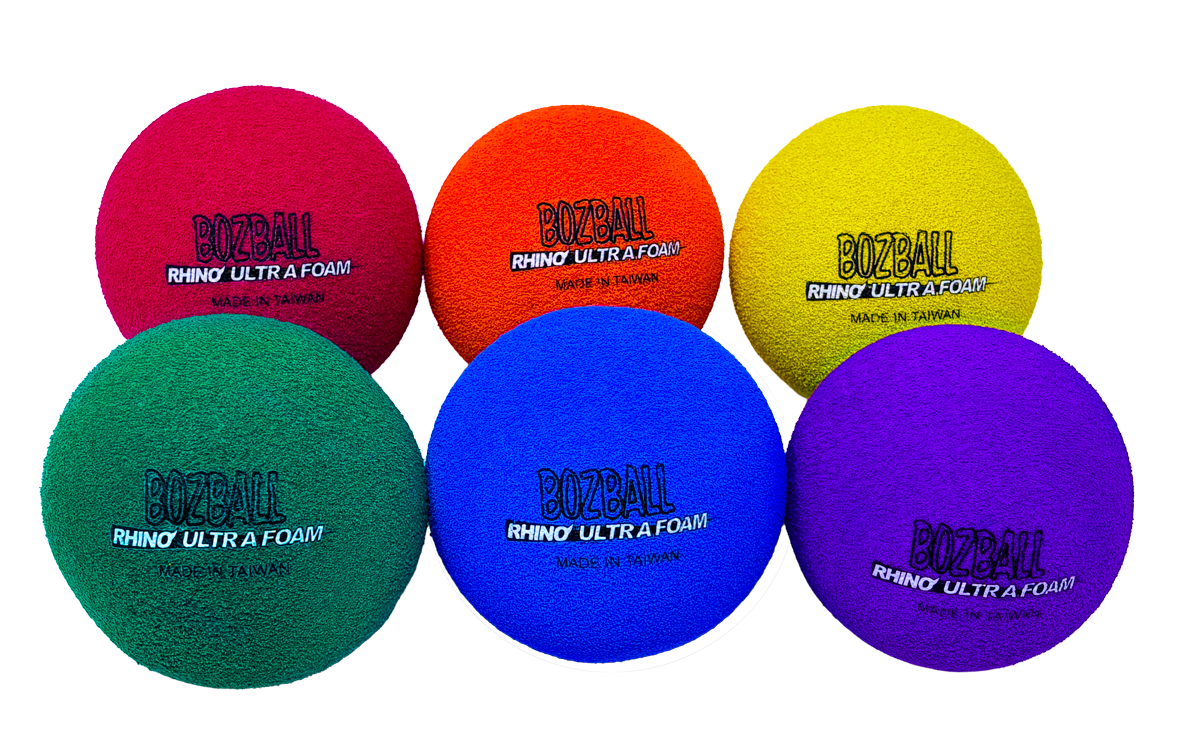 3 1/2" Foam Baseballs  6-Colorz Set