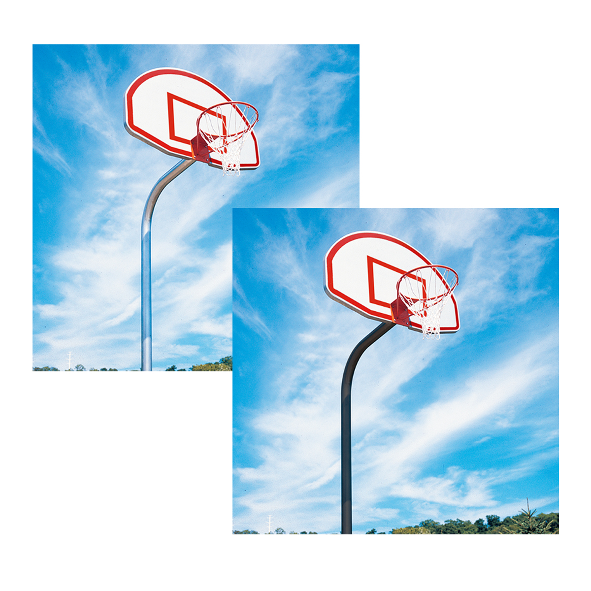 Jaypro 3-1/2" Gooseneck Basketball Systems