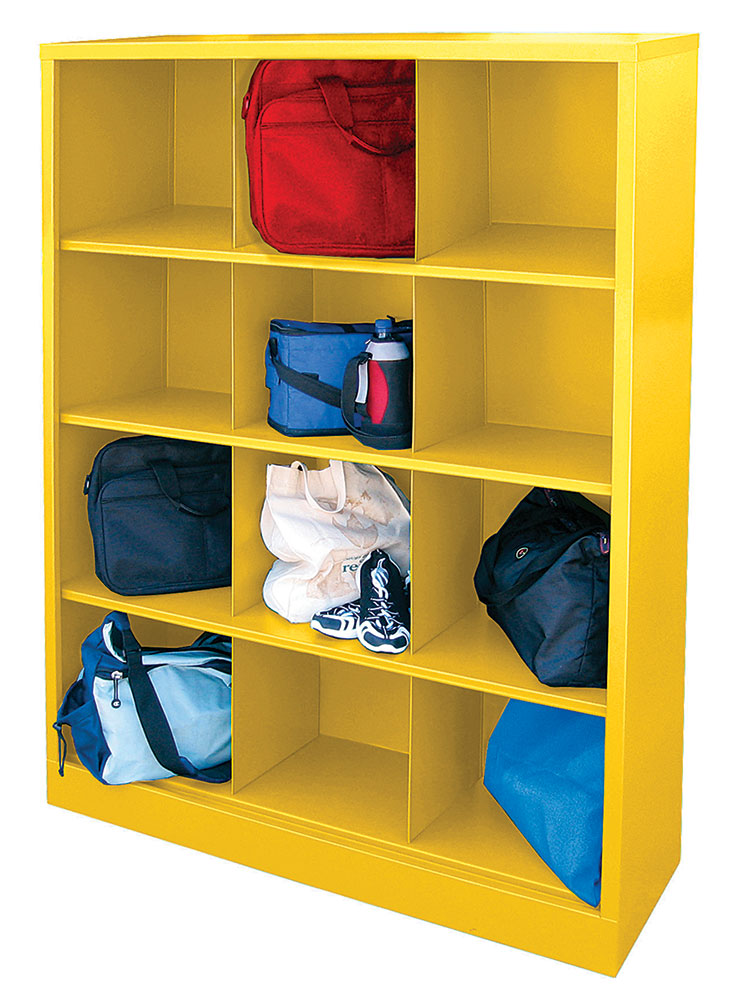 Cubby Storage 12-unit Shelf (Burgundy)