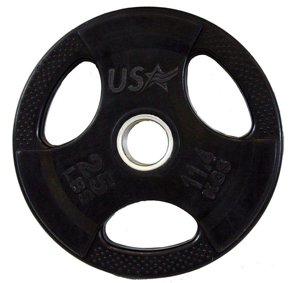 25-lb Olympic Rubber Grip Plate
