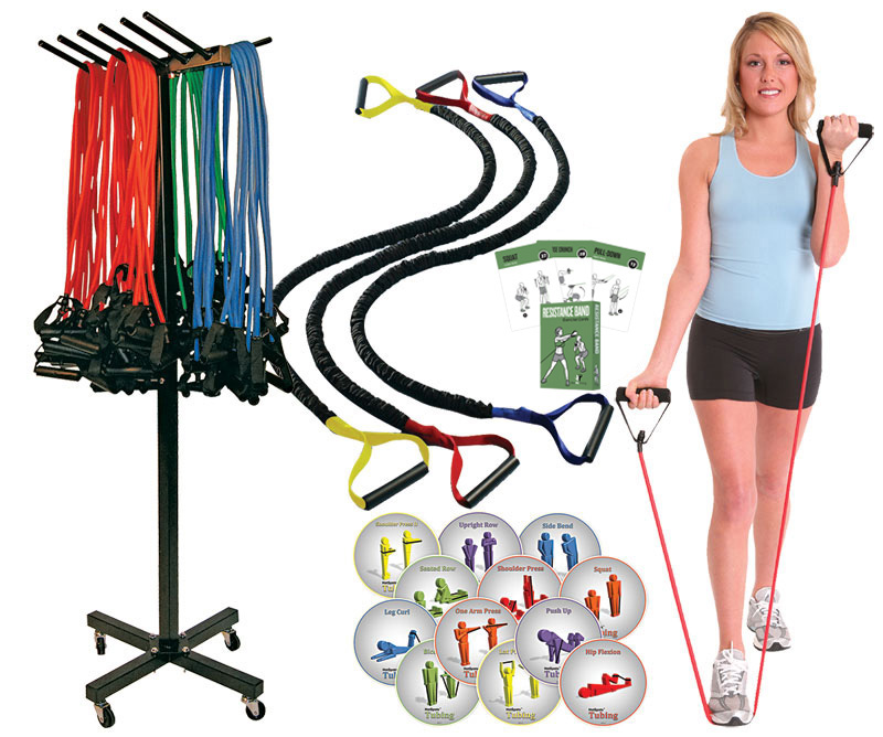 Resistance Tube Package (36 Slastix™ Toners) with Cart
