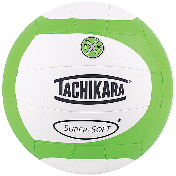 Tachikara TX5 Extreme Lime Green Swirl Volleyball