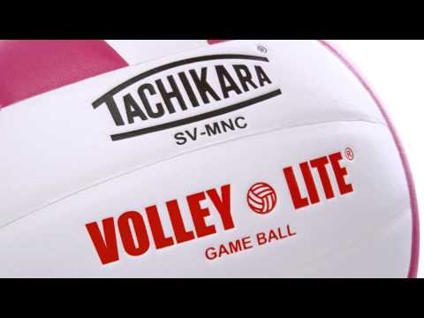 Tachikara Volley-Lite┬« Training Volleyball -Cardinal & White 